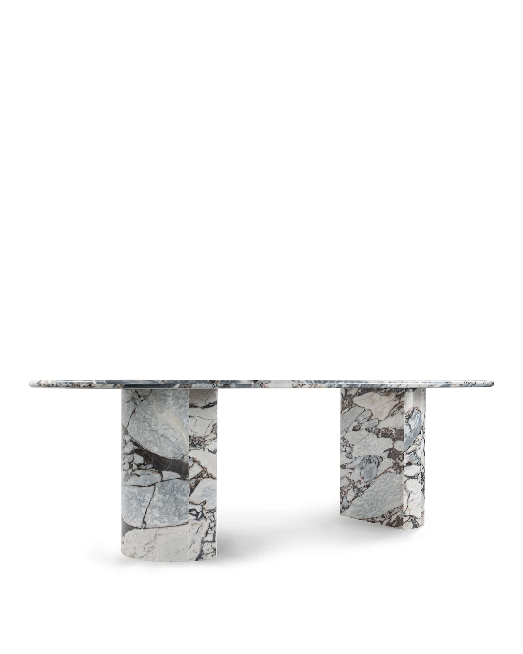 Dante Dining Table, Modellato Marble – Interior Icons