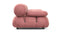 Belia - Belia Two Seater Sofa, Blush Pink Velvet
