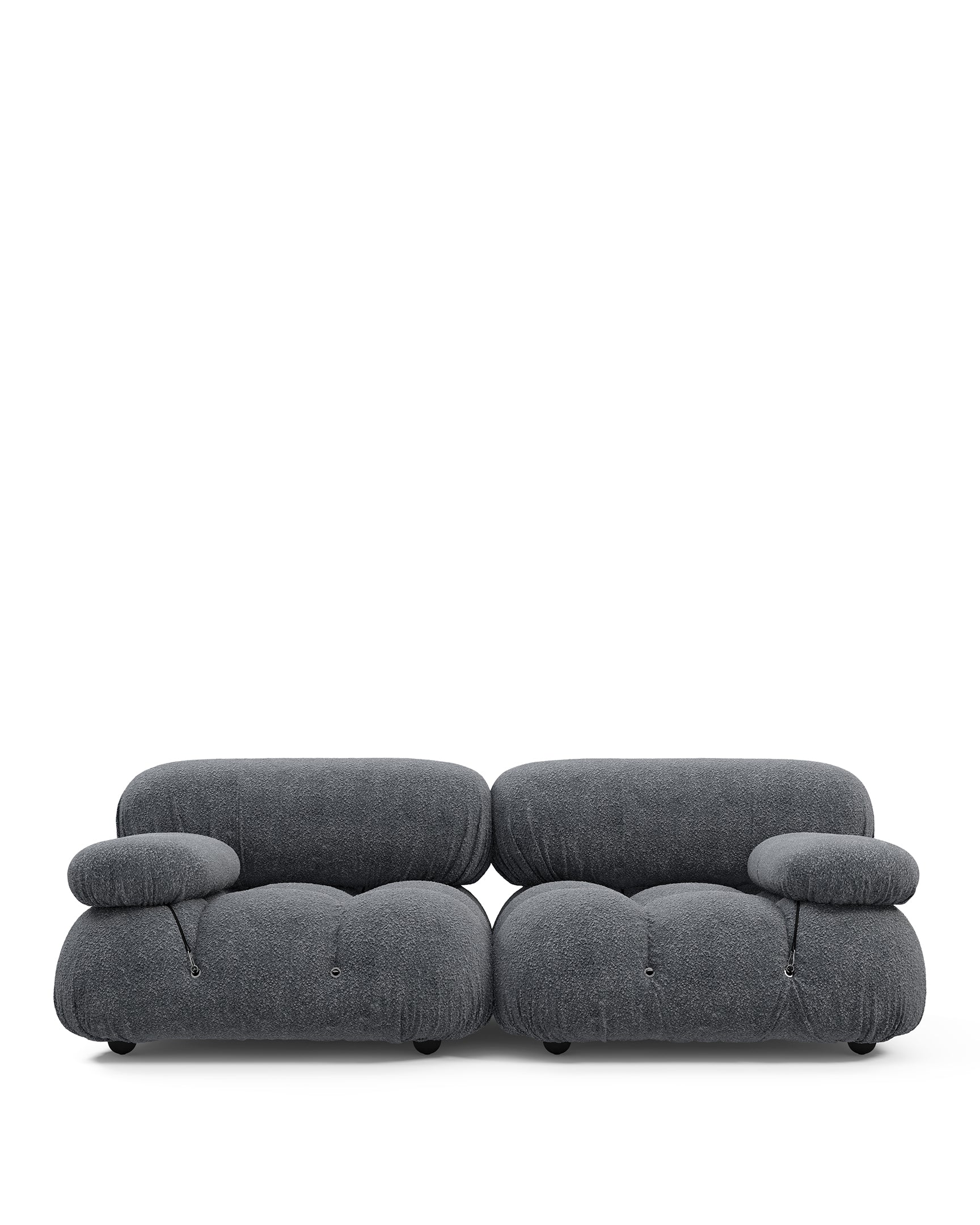 Mario Bellini Two Seater Sofa, Gray Boucle – ICONS