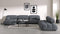 Belia - Belia Large Sectional, Right Corner, Gray Boucle