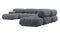 Belia - Belia Large Sectional, Right Corner, Gray Boucle