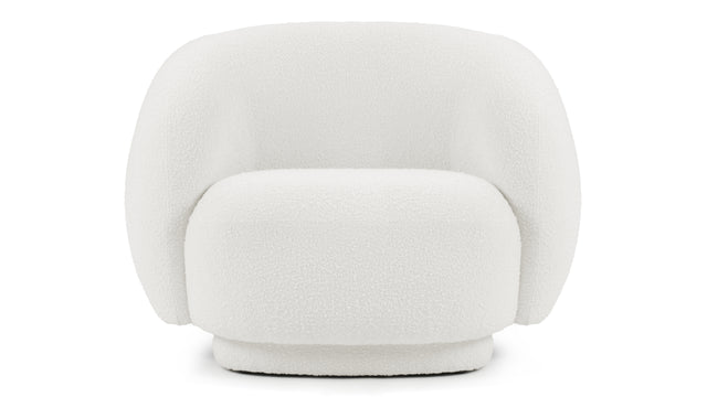 Julep - Julep Lounge Chair, White Boucle