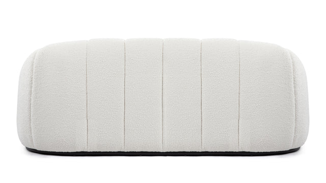 Alpha - Alpha Two Seater Sofa, White Boucle