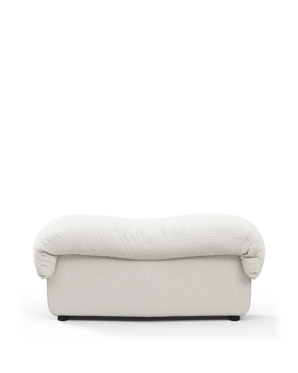 DS 600 Left End Stool Module, White Boucle – Interior Icons