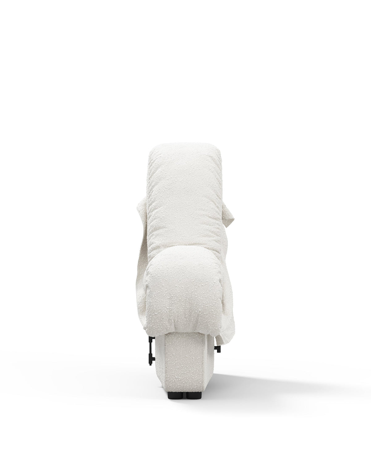 DS 600 Intermediate Module, Armless, White Boucle – Interior Icons