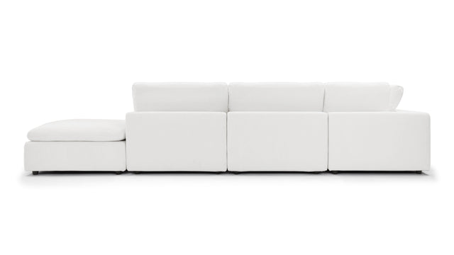 Sky - Sky Sectional Sofa, Five Seater, Left Corner, White Linen