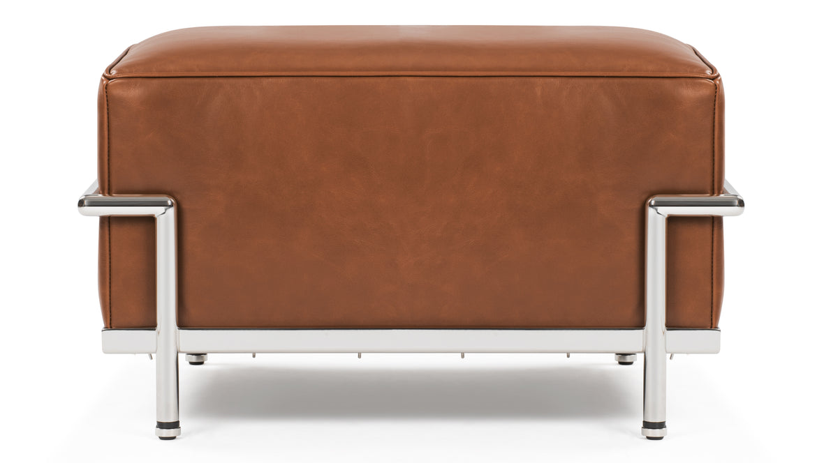 Corbusier - Corbusier Grand Modele Ottoman, Tan Premium Leather