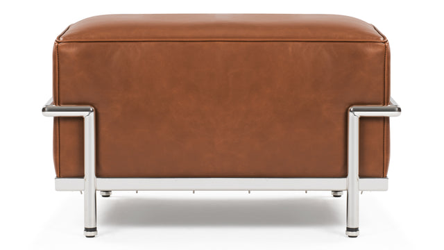 Corbusier Ottoman - Grand Modele Ottoman, Tan Premium Leather