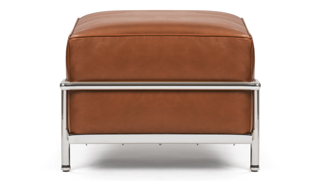 Corbusier - Corbusier Grand Modele Ottoman, Tan Premium Leather