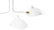 Mouille - Mouille Three Arm Ceiling Light, Small, White