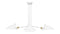 Mouille Spider - Mouille Small 3 Arm Ceiling Light, White