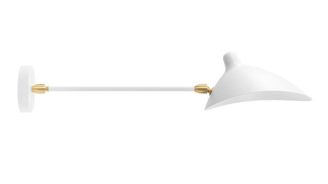 Mouille - Mouille Single Wall Sconce, Small, White