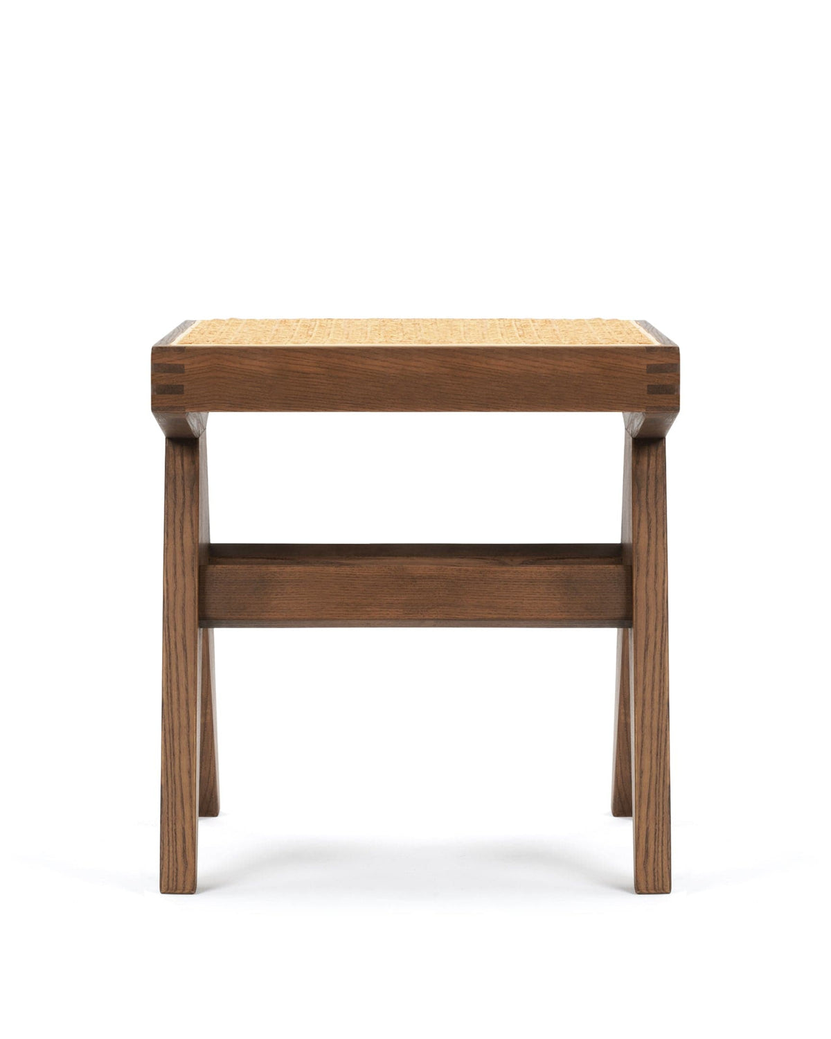 Chandigarh Low Stool, Walnut Stain – Interior Icons