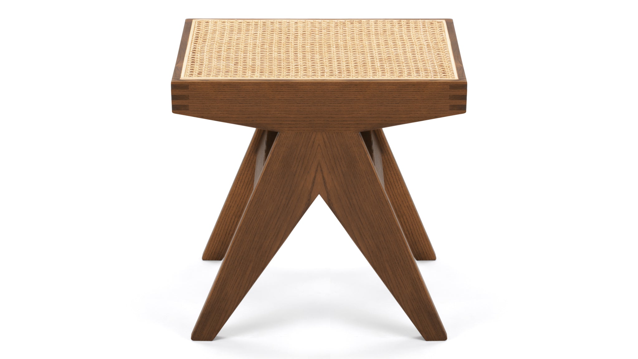 Jeanneret Stool, Walnut Stain | Interior Icons