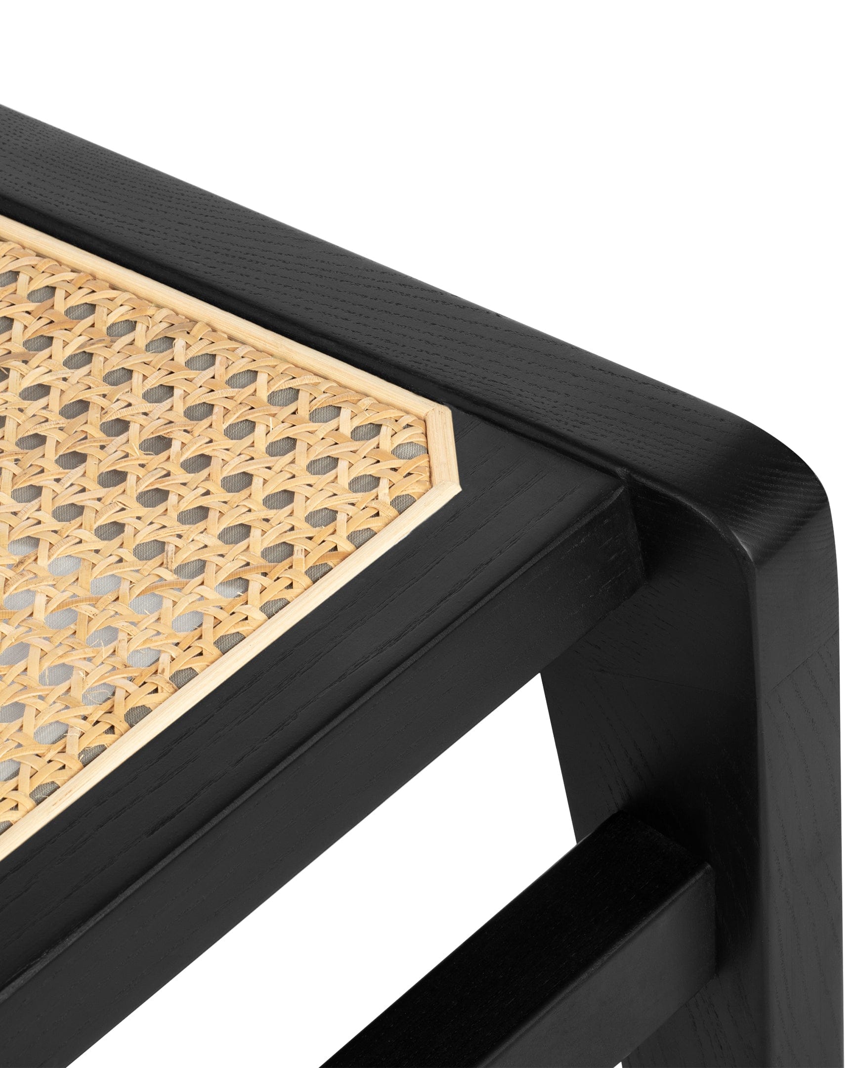 Kangaroo Rattan Lounge Chair, Black – Interior Icons