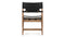Spanish - The Spanish Dining Chair, Black Vegan Leather and Walnut Stain