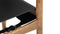 Spanish - The Spanish Dining Chair With Arms, Black Vegan Leather and Walnut Stain