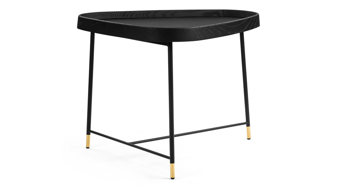 Remy - Remy Side Table, Black Ash Veneer