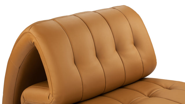 Etienne - Etienne Lounge Chair, Tan Vegan Leather