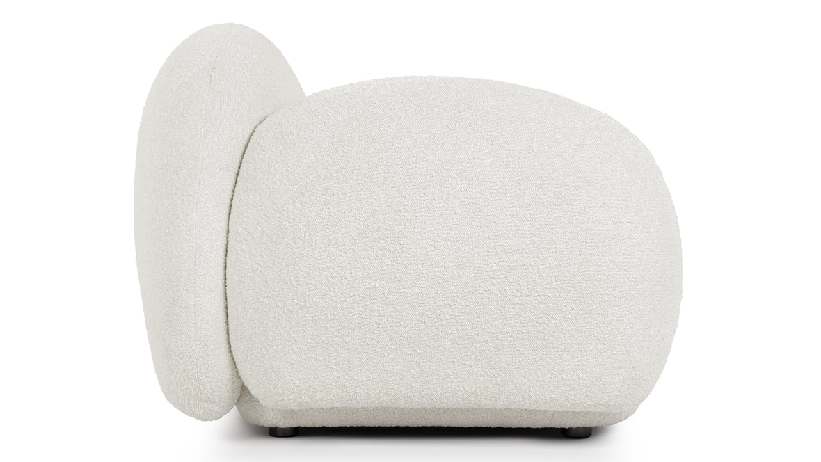 Sundae Lounges - Sundae Lounges Sofa Module, Armrest, Left, White Boucle