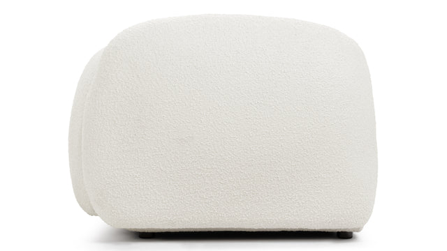 Sundae Lounges - Sundae Lounges Sofa Module, Armrest, Right, White Boucle