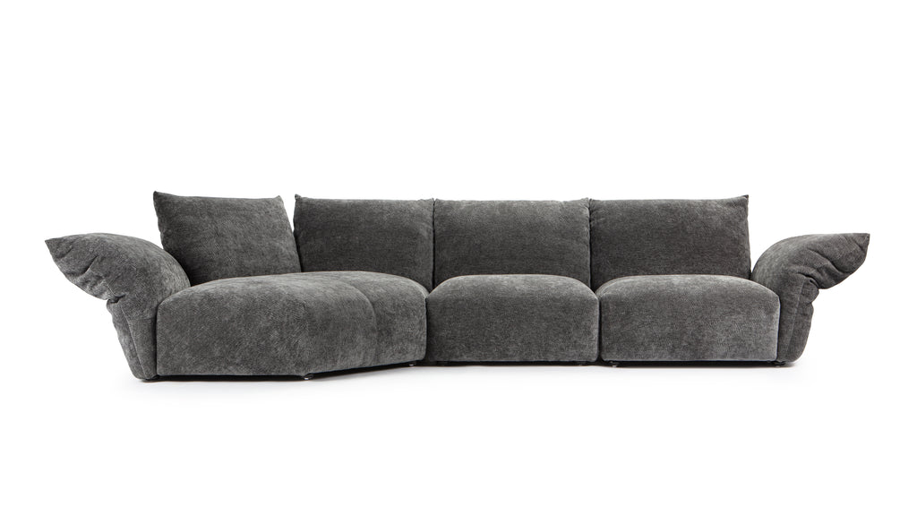 Standard Sofa, Charcoal Chenille | Interior Icons