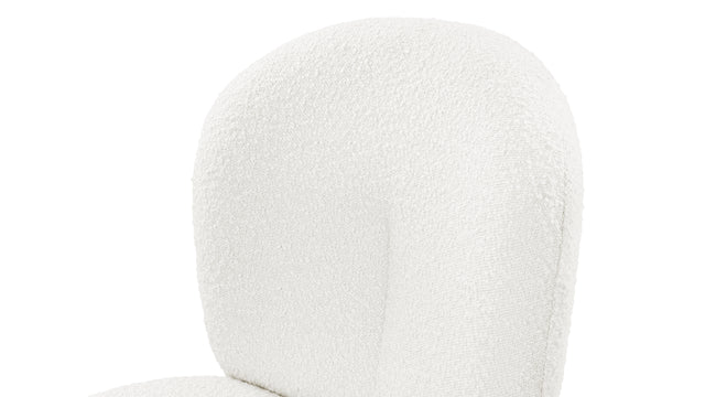 Arielle - Arielle Side Chair, White Boucle
