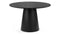 Pluto - Pluto Round Dining Table, Black Marble, 47in