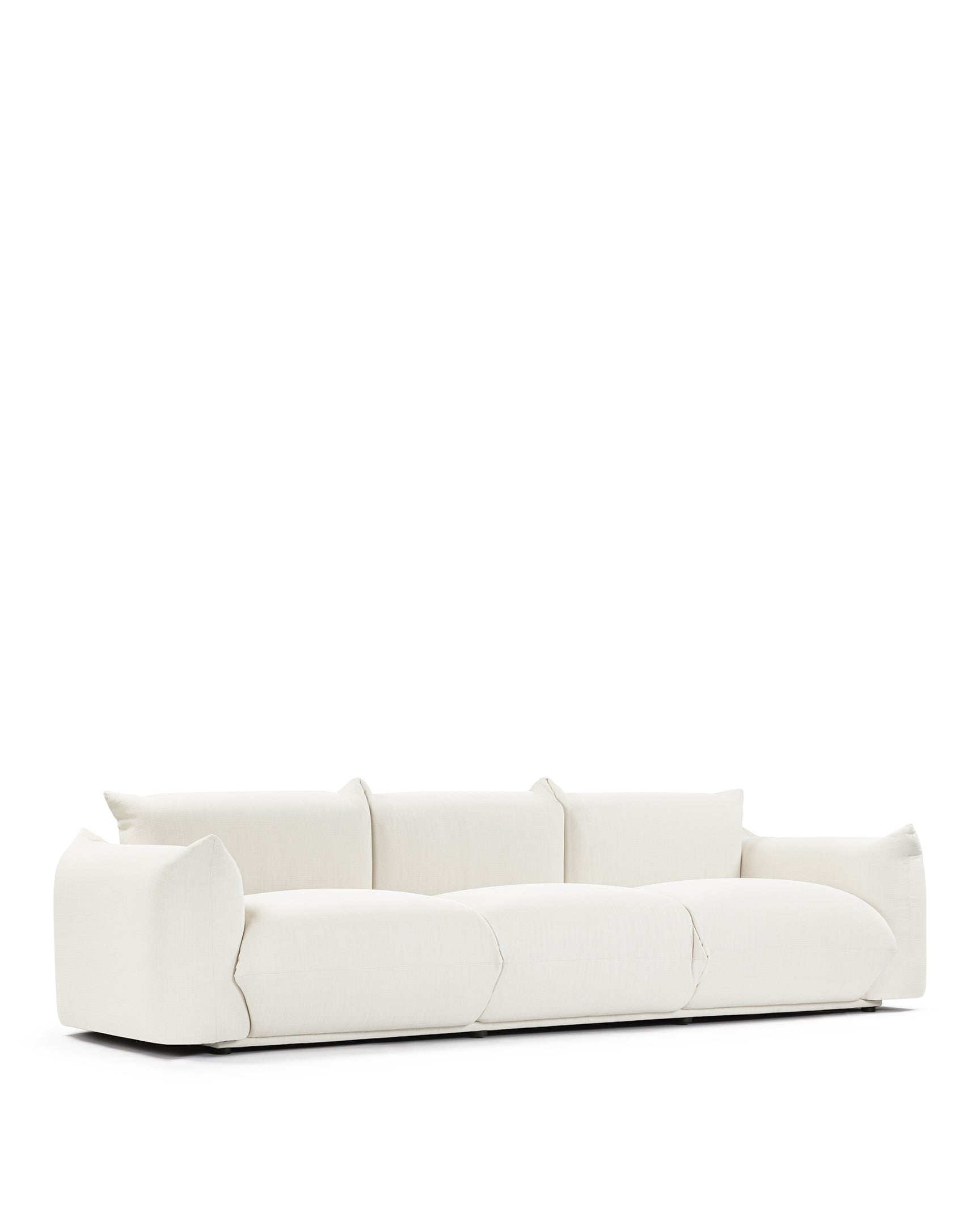 Marenco Three Seater Sofa, Ivory Linen – ICONS