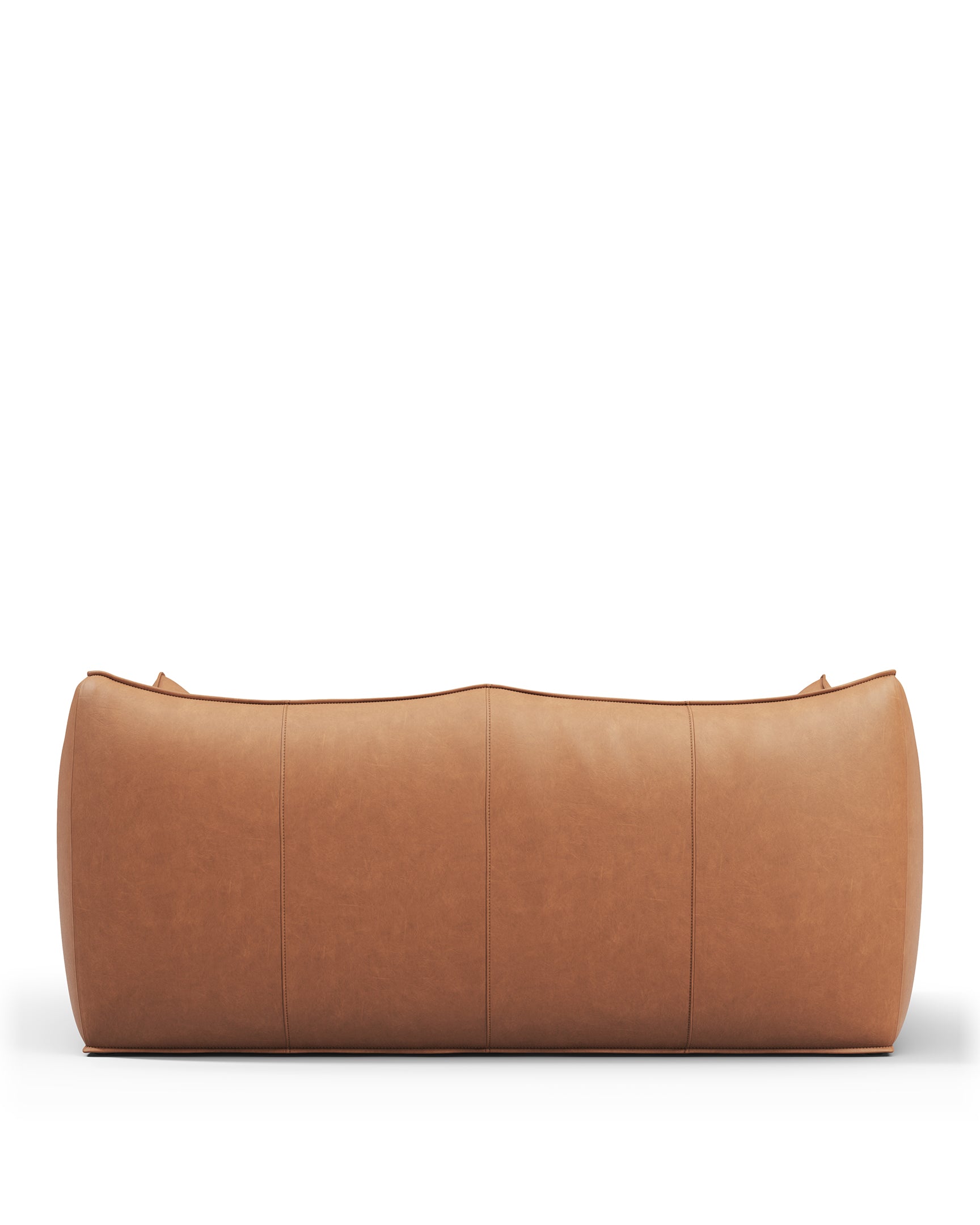 Bambole Two Seater Sofa, Chestnut Vegan Leather – Interior Icons