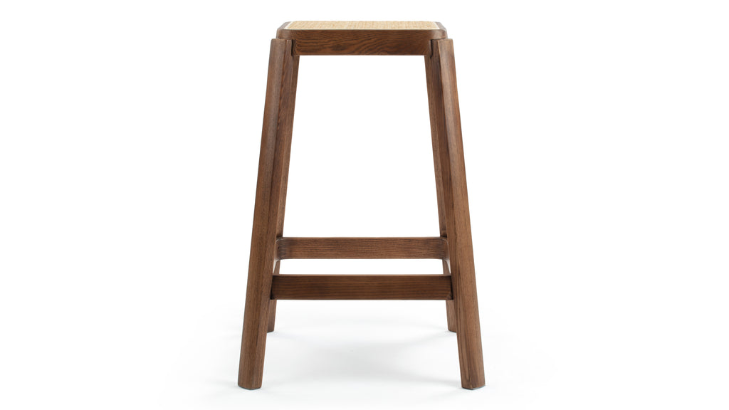 Jeanneret Counter Stool, Walnut Stain | Interior Icons