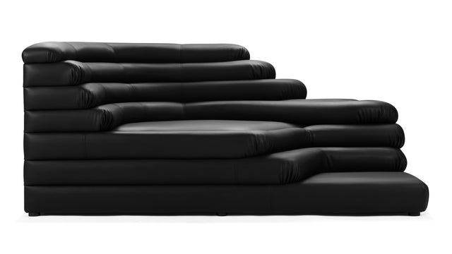 Terrazza - Terrazza Sofa, Left Arm, Black Vegan Leather