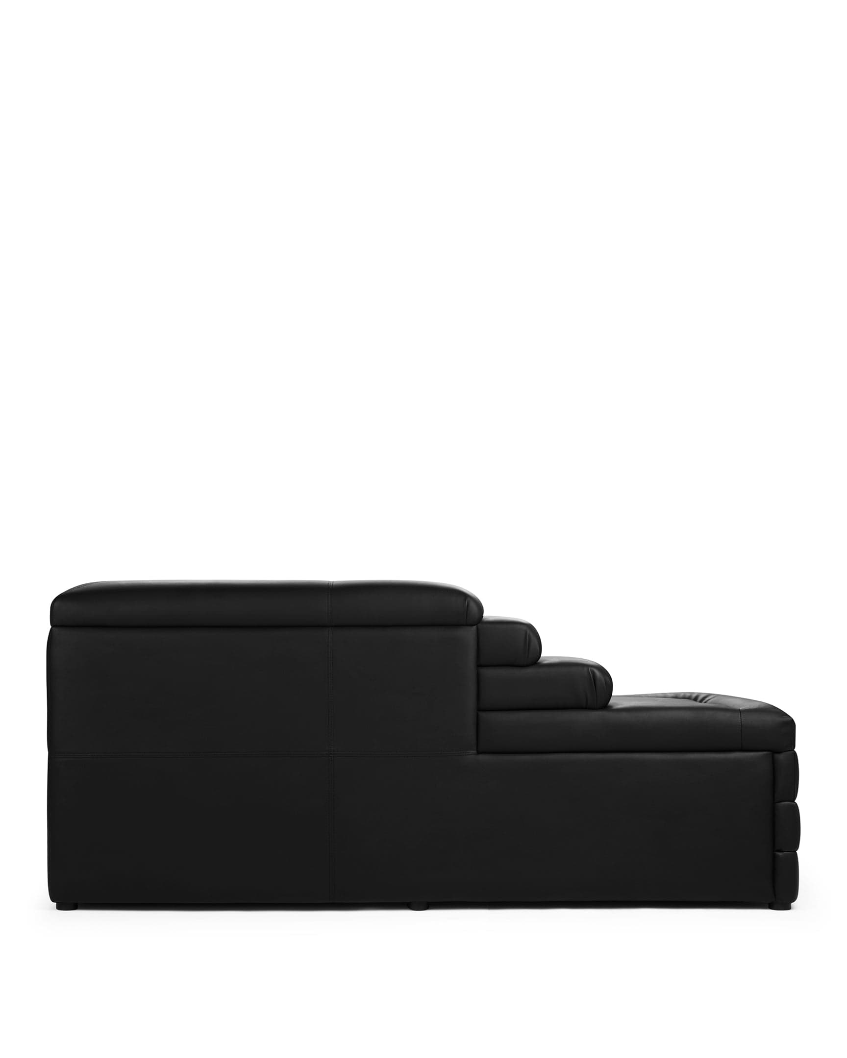 Terrazza Sofa Right Arm Black Vegan Leather – Interior Icons
