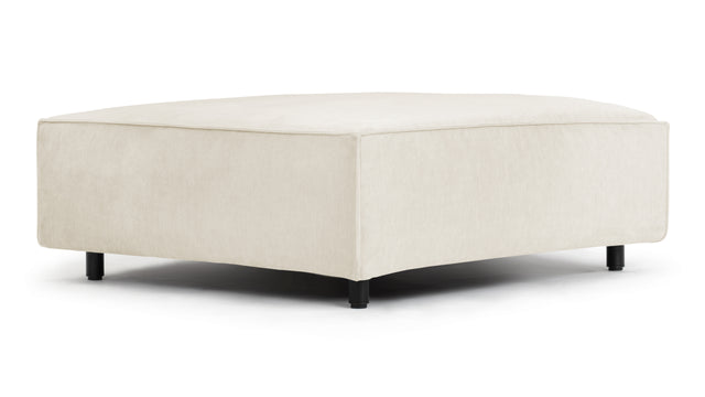 Extrasoft - Extrasoft Sectional Module, Small Seat, Ivory Chenille