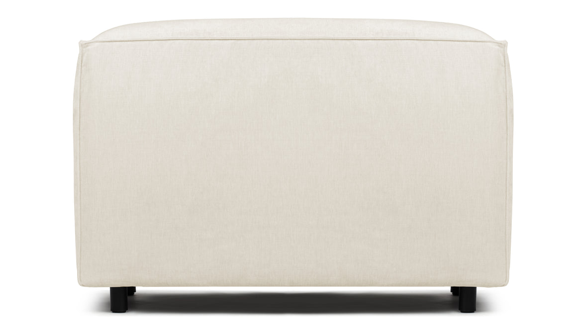 Extrasoft - Extrasoft Sectional Module, Small Backrest, Ivory Chenille