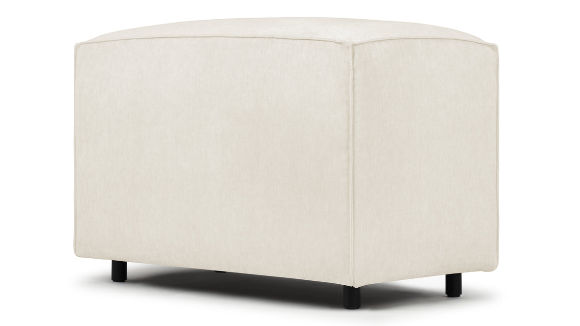 Extrasoft - Extrasoft Sectional Module, Small Backrest, Ivory Chenille