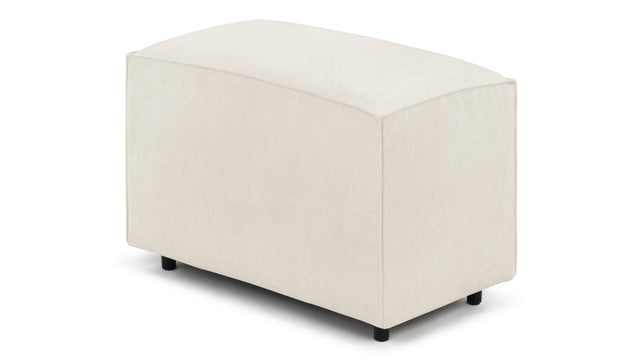 Extrasoft - Extrasoft Sectional Module, Small Backrest, Ivory Chenille