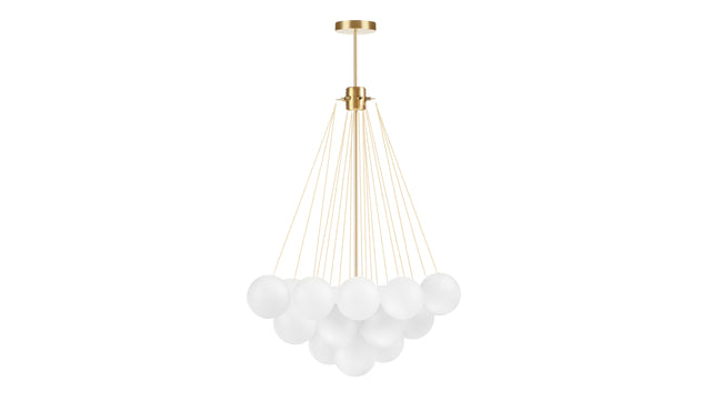 Cloud - Cloud Chandelier, Small, Gold and Frosted Glass