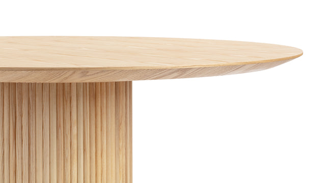 Decelle - Decelle Round Dining Table, Natural Ash, 51in
