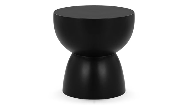 Aura - Aura Side Table, Black Concrete