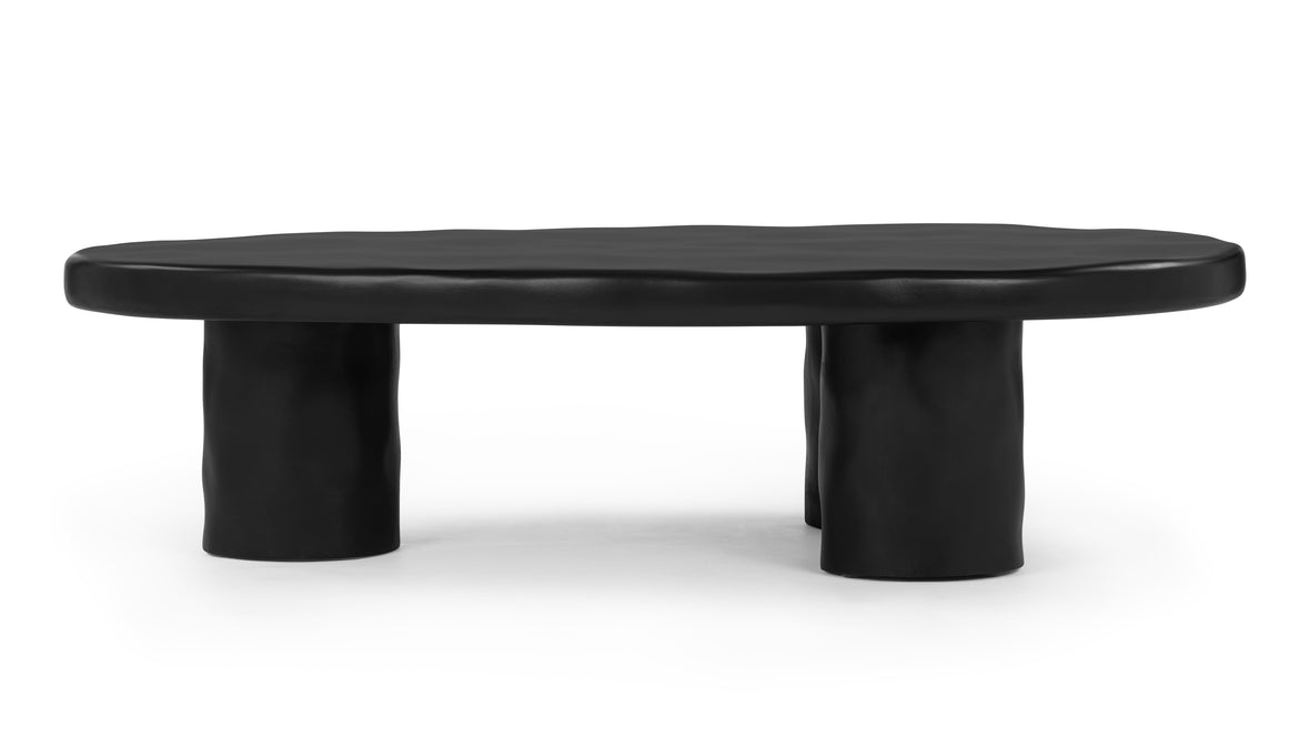 Aster - Aster Outdoor Coffee Table, Black Concrete