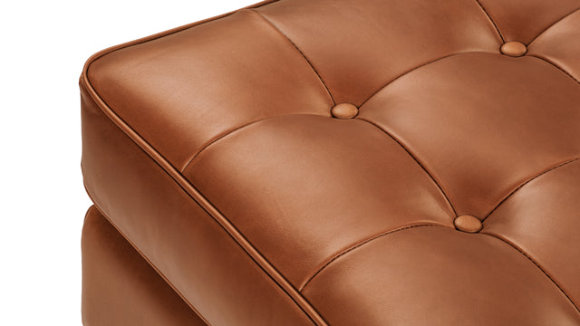 Florence - Florence Ottoman, Tan Premium Leather