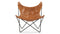 Butterfly - Butterfly Chair, Distressed Brown Premium Leather