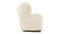 Tired Man - Tired Man Lounge Chair, White Long Hair Sherpa