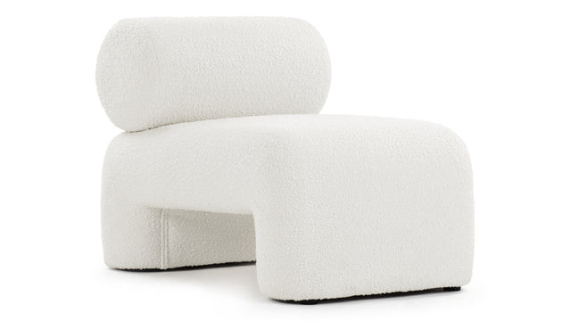 Ariana - Ariana Lounge Chair, White Boucle
