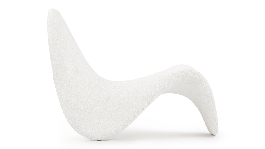 Tongue Chair, White Boucle | Interior Icons