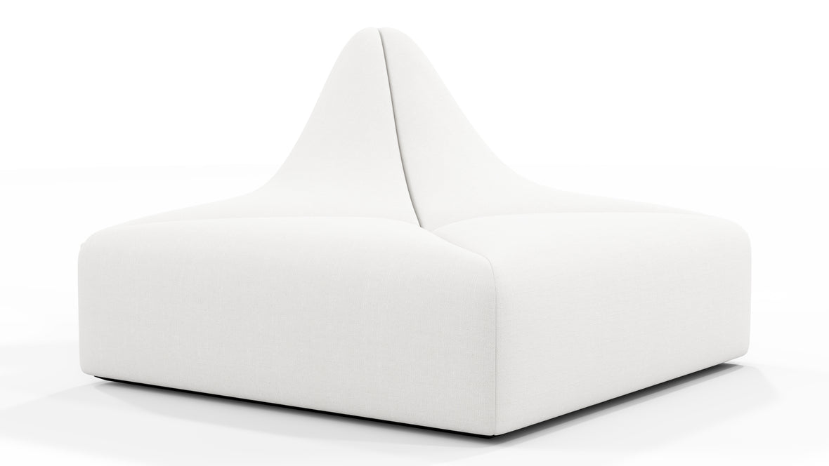 Dune - Dune Sofa Module, Half Backrest, Ivory Linen