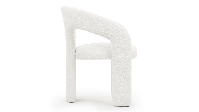 Adele - Adele Chair, White Boucle