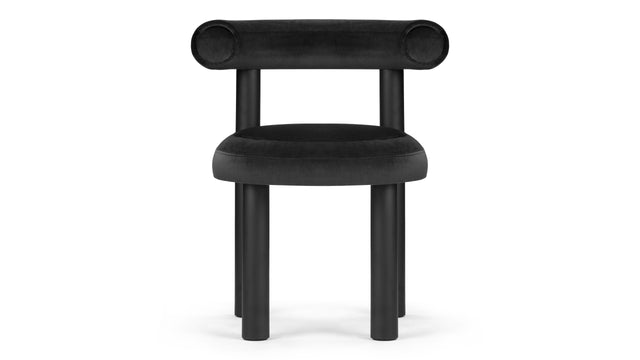 Vance - Vance Dining Chair, Black Velvet