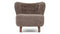 Petra - Petra Chair, Cappuccino Luxe Sheepskin
